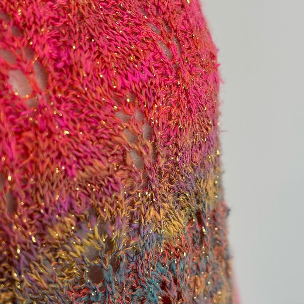 Multicolour and gold knit cardigan - Picture 8 of 8